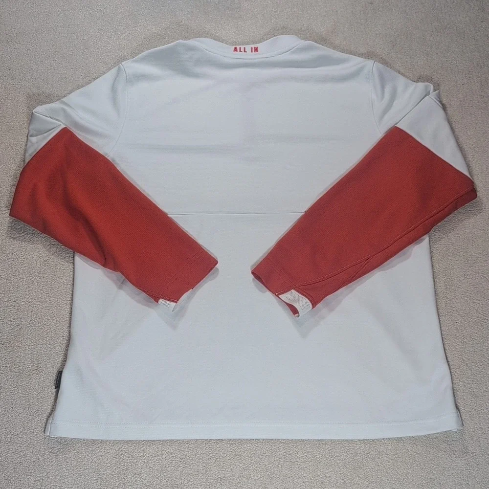 Clemson Tigers Nike Quarter Zip Dri Fit Pullover Mens L White CQ5687-100